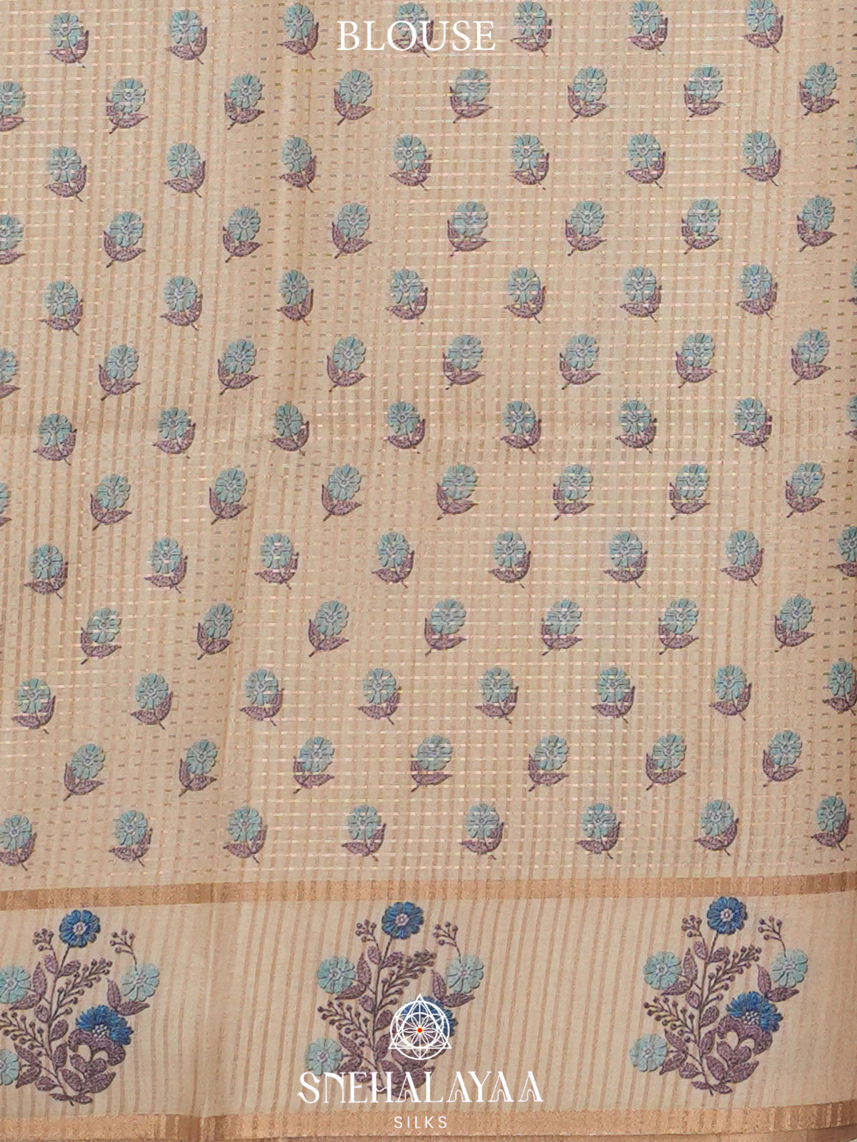 Pale Yellow Tussar Saree