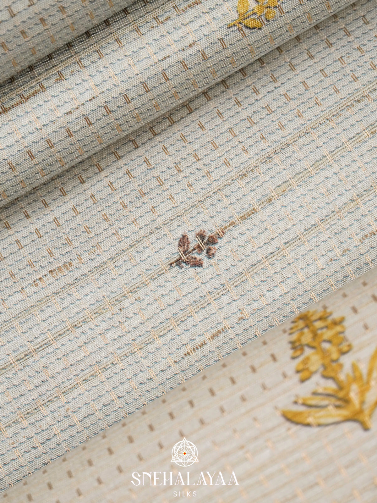 Pale Green Tussar Saree