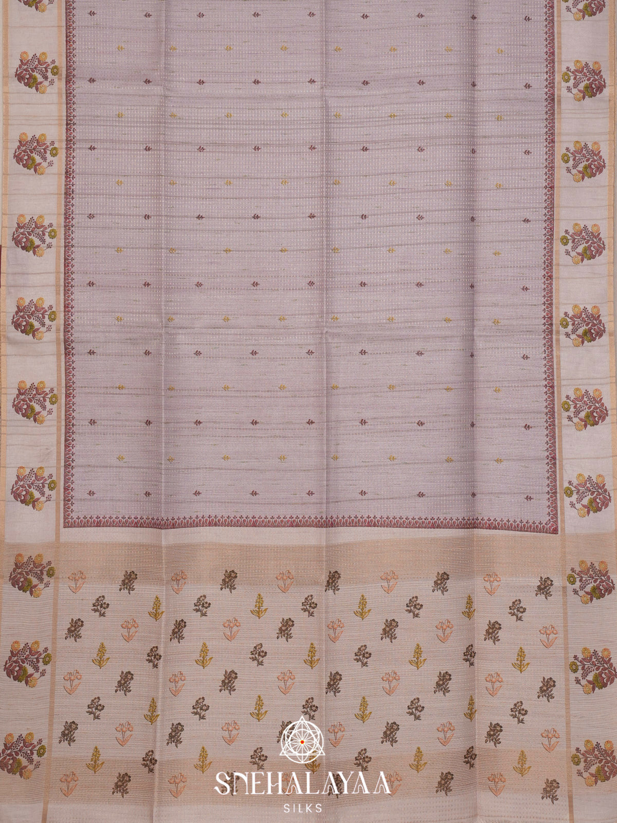 Grey Tussar Saree