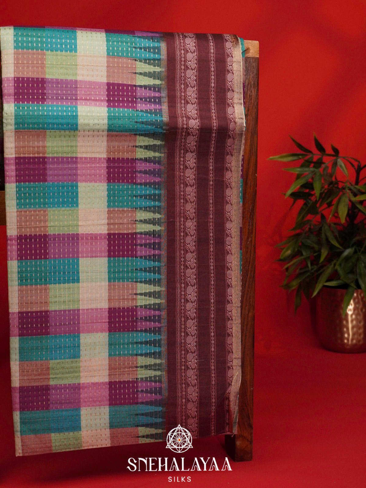 Multicolour Tussar Saree