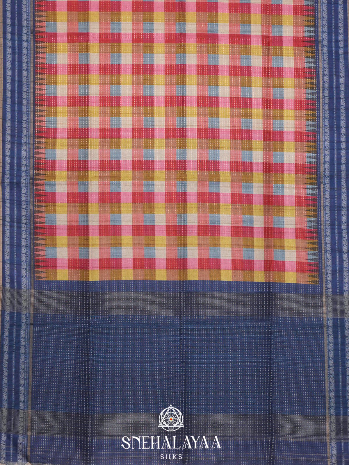 Multicolour Tussar Saree