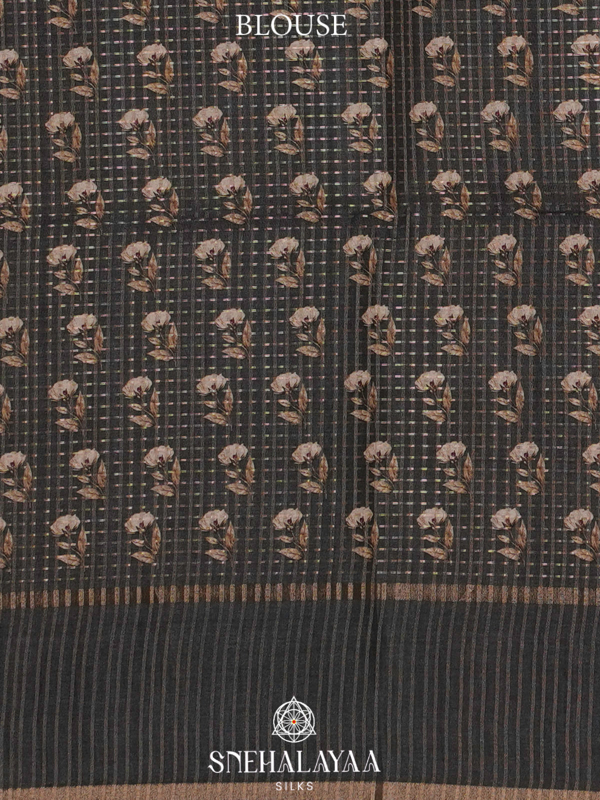 Blue Tussar Saree