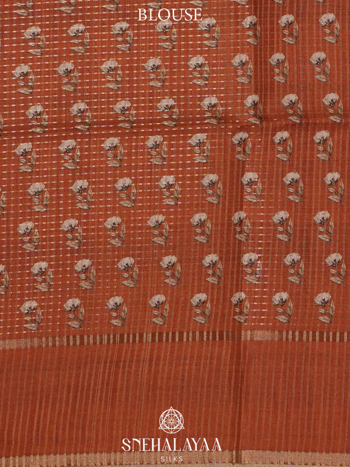 Orange Tussar Saree