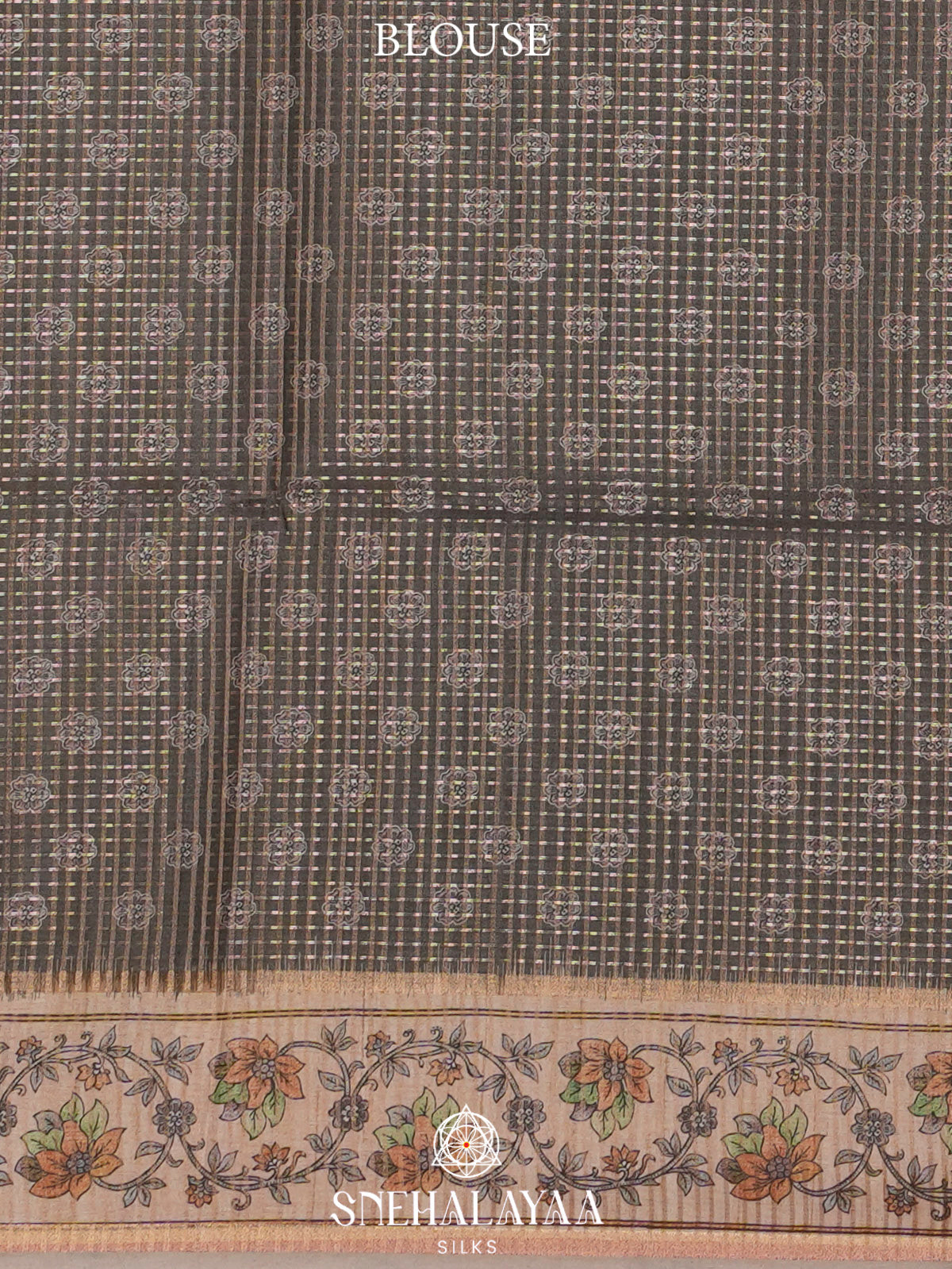 Grey Tussar Saree