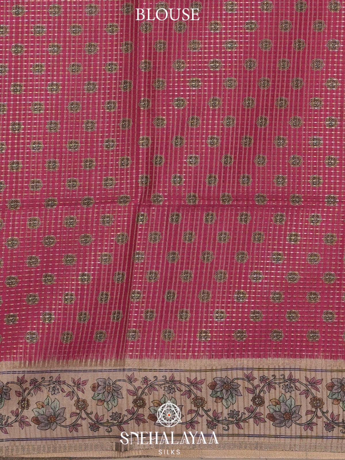 Pink Tussar Saree