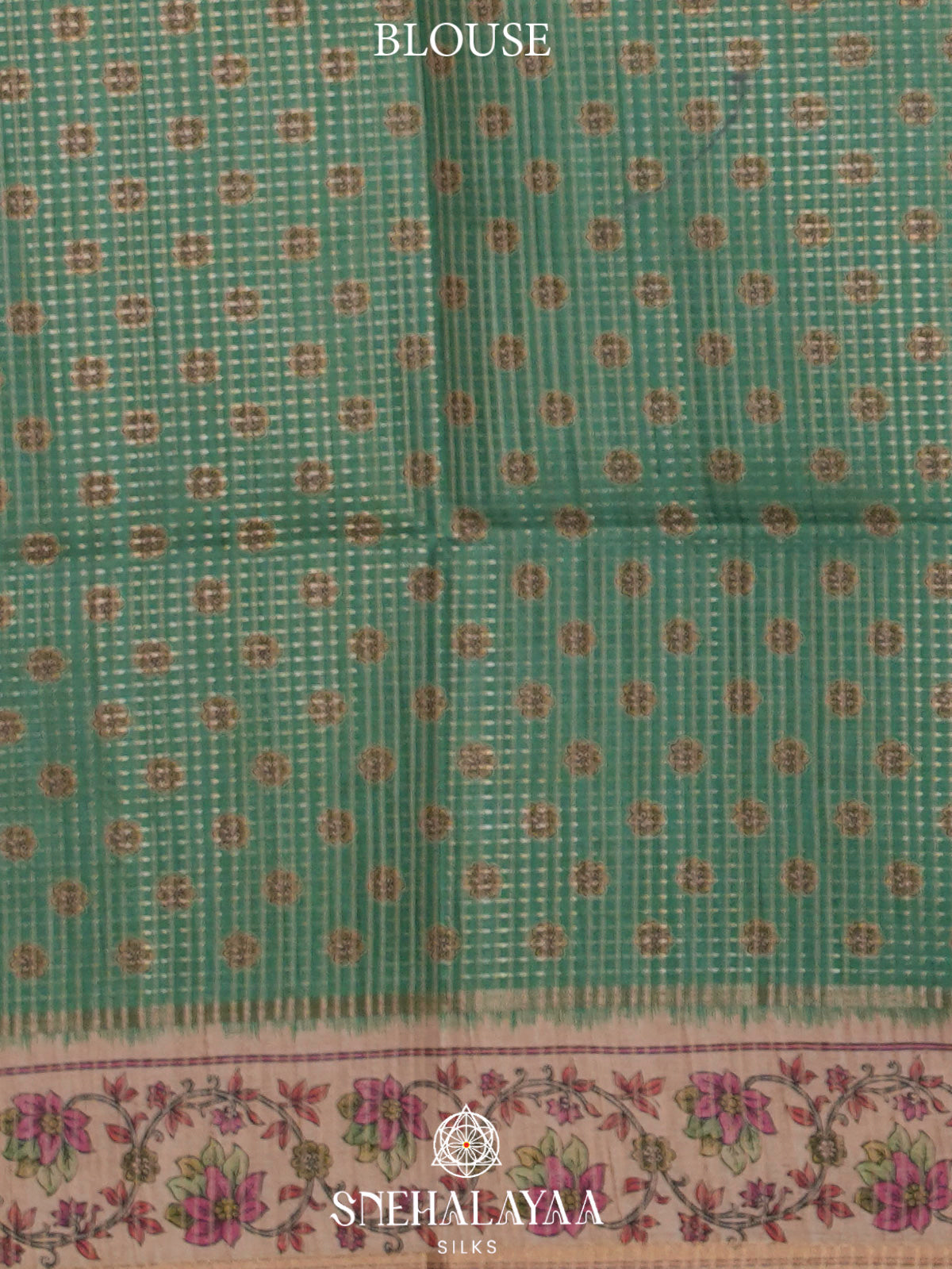 Green Tussar Saree