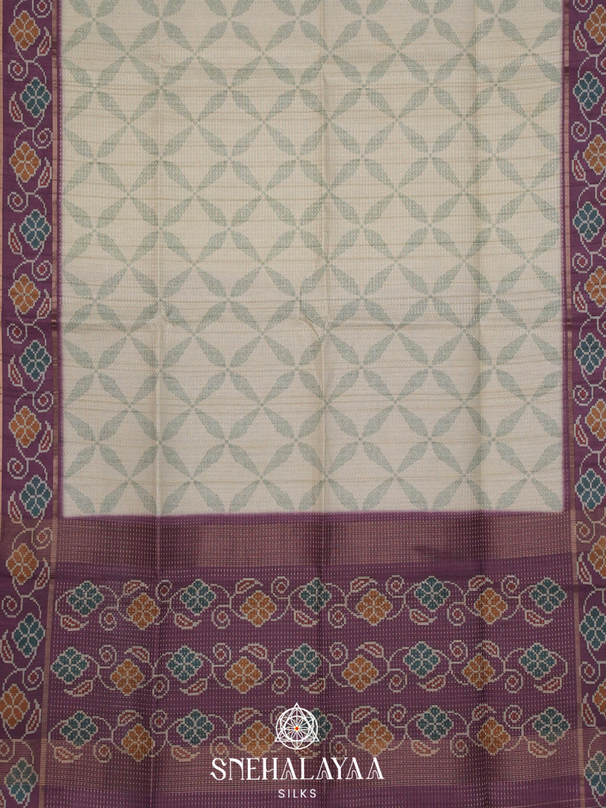 Pale Green Tussar Saree