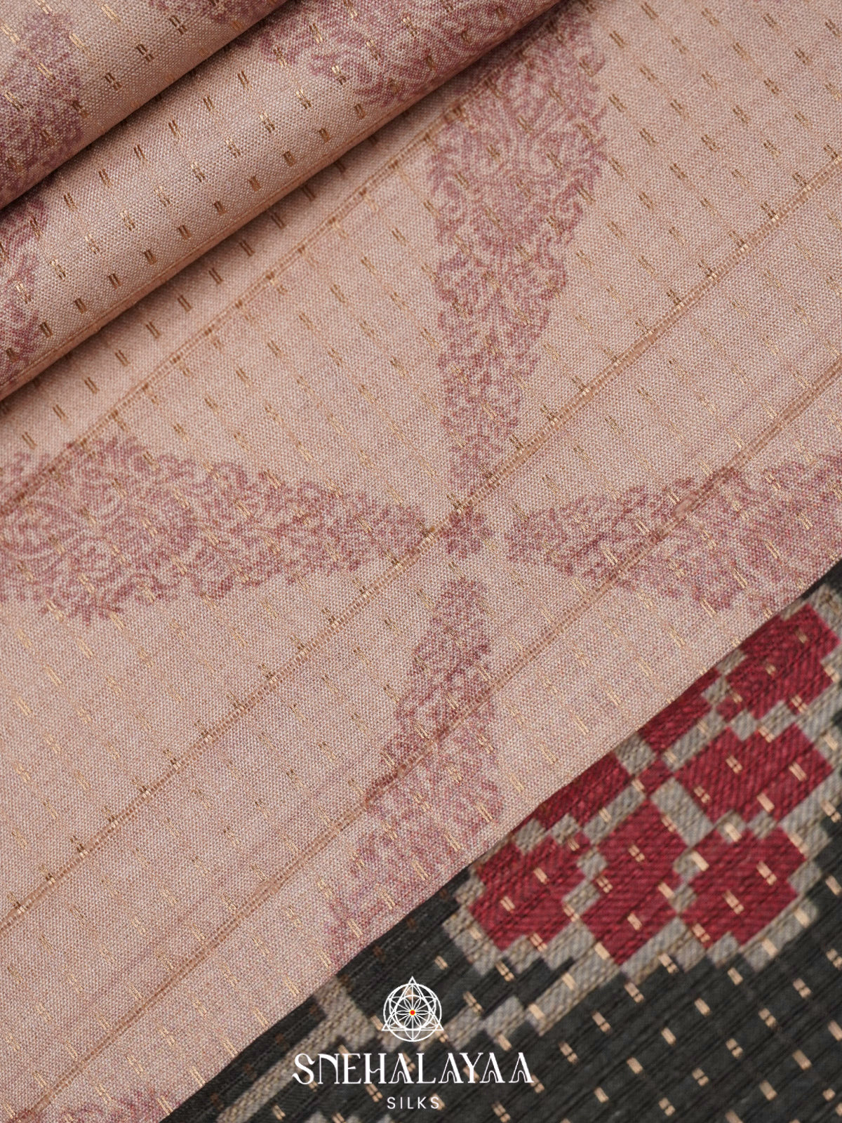 Cream Tussar Saree