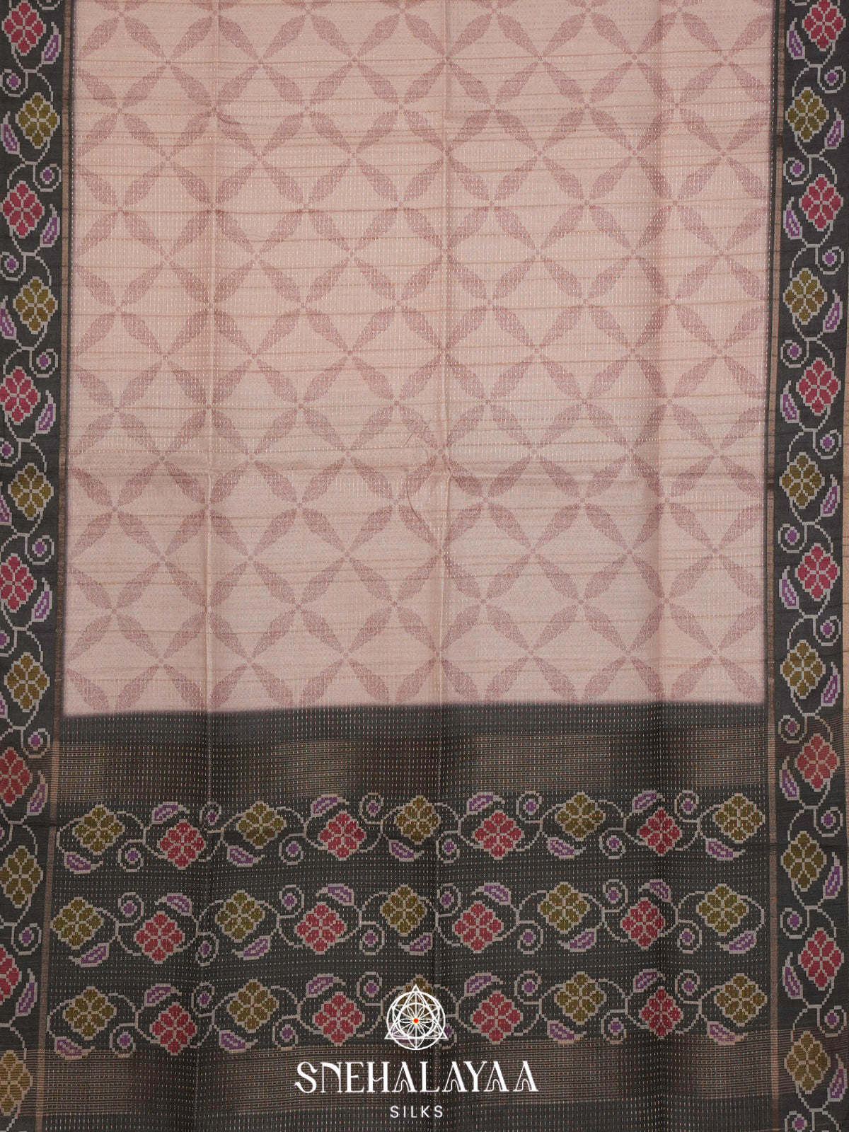 Cream Tussar Saree