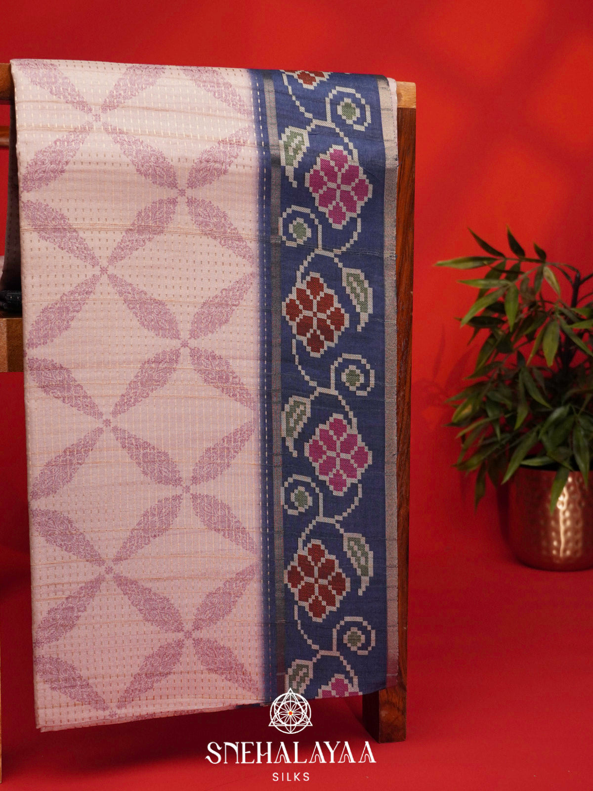 Cream Tussar Saree