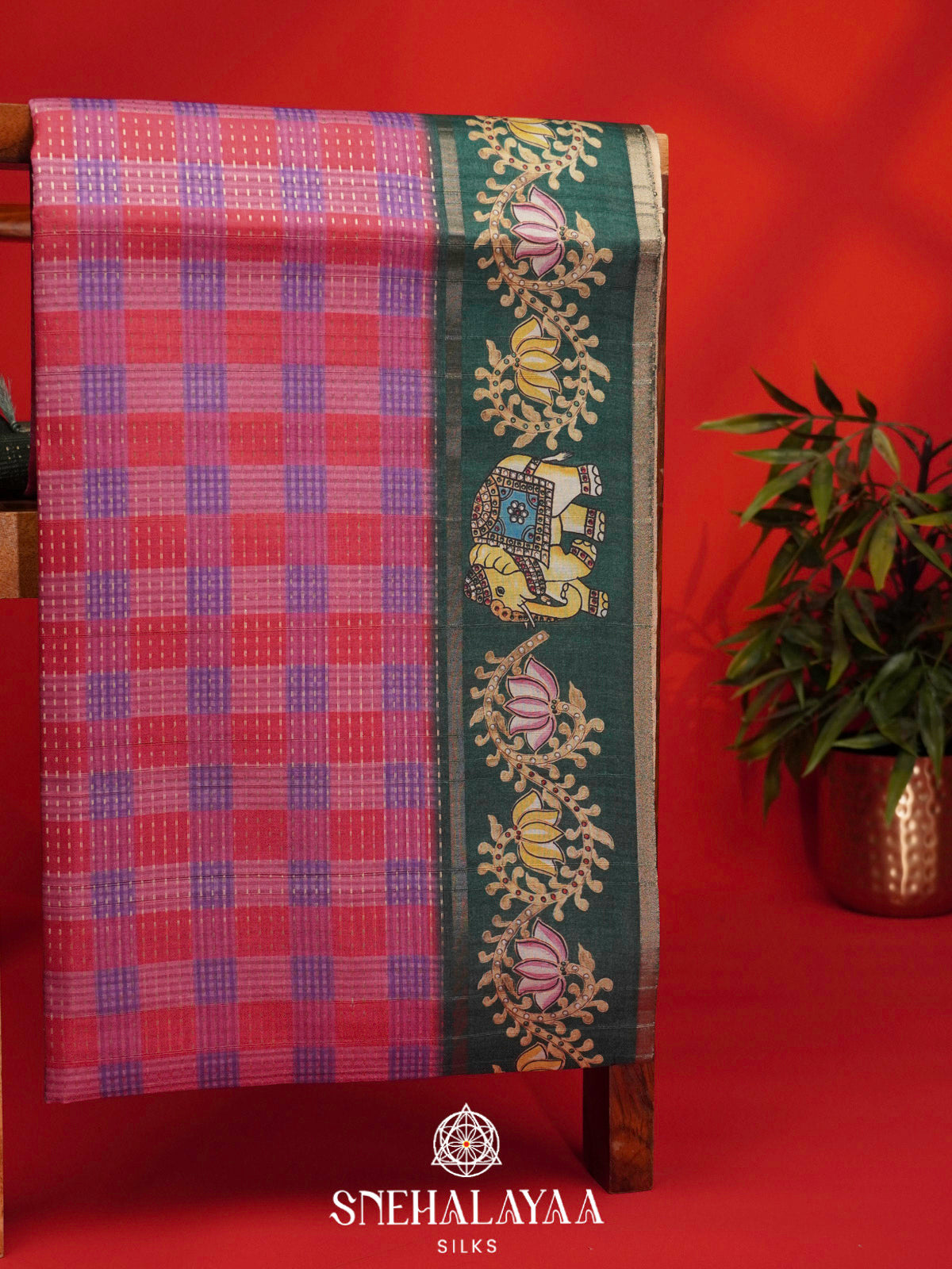 Multicolour Tussar Saree