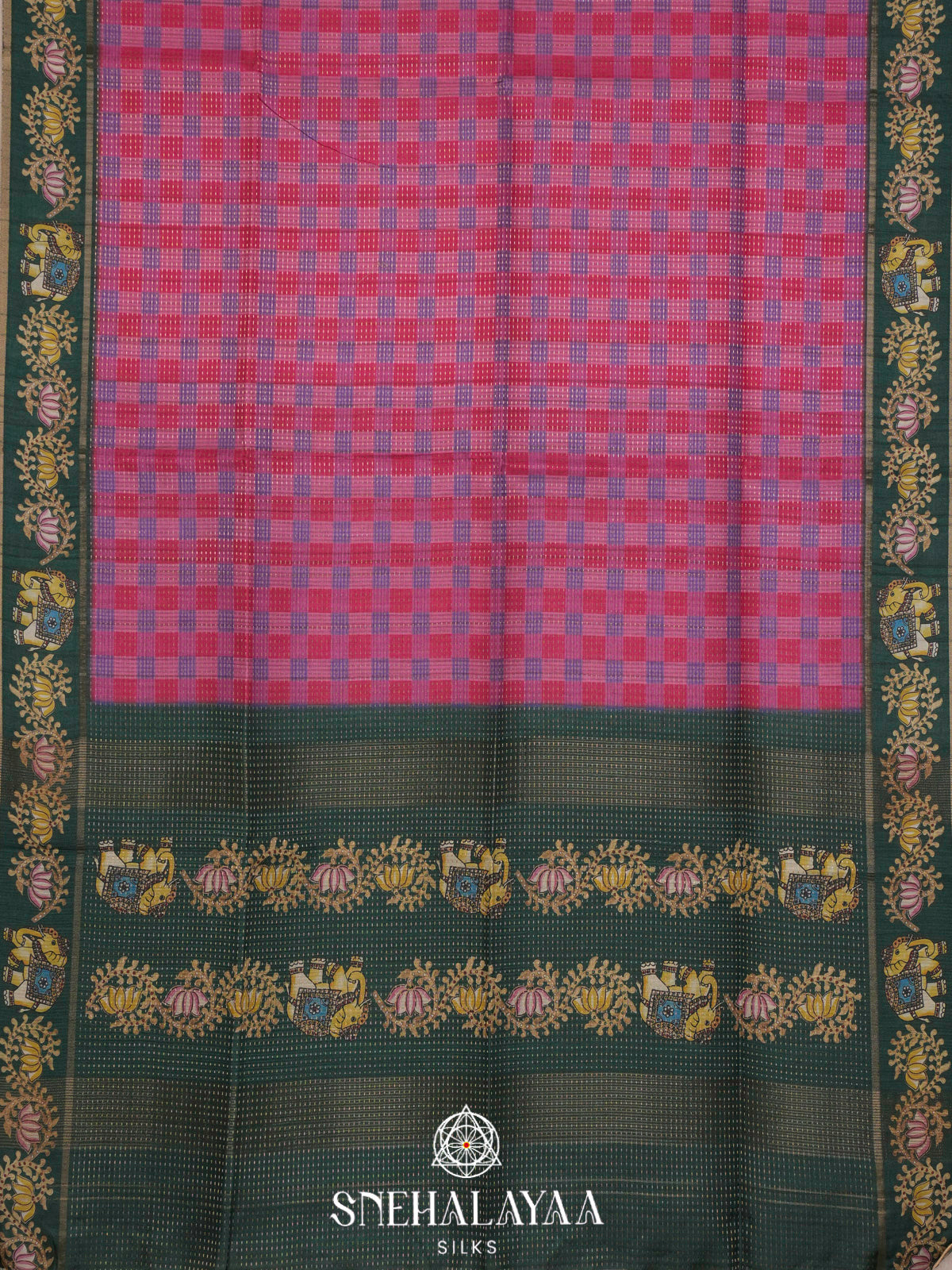 Multicolour Tussar Saree