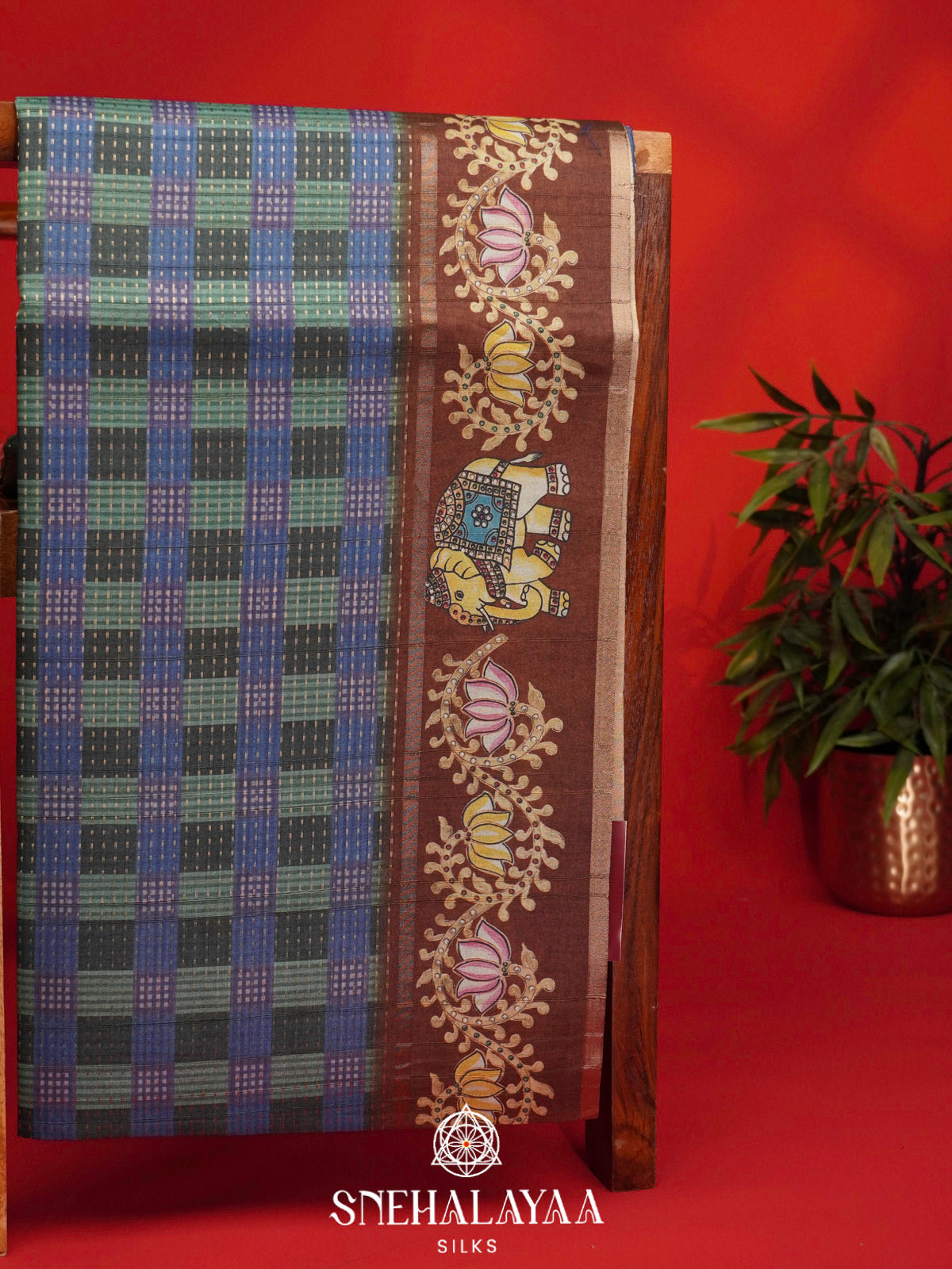 Multicolour Tussar Saree