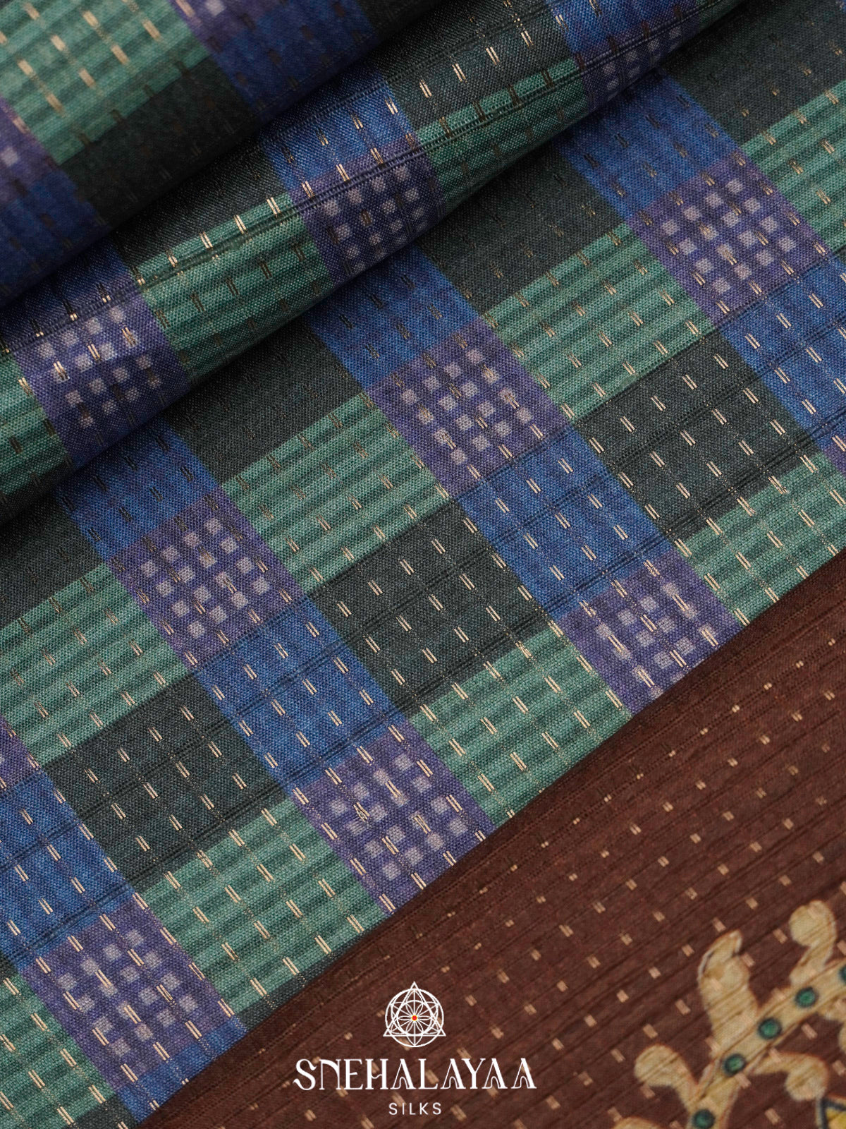Multicolour Tussar Saree