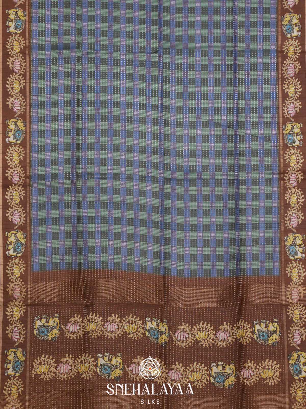 Multicolour Tussar Saree