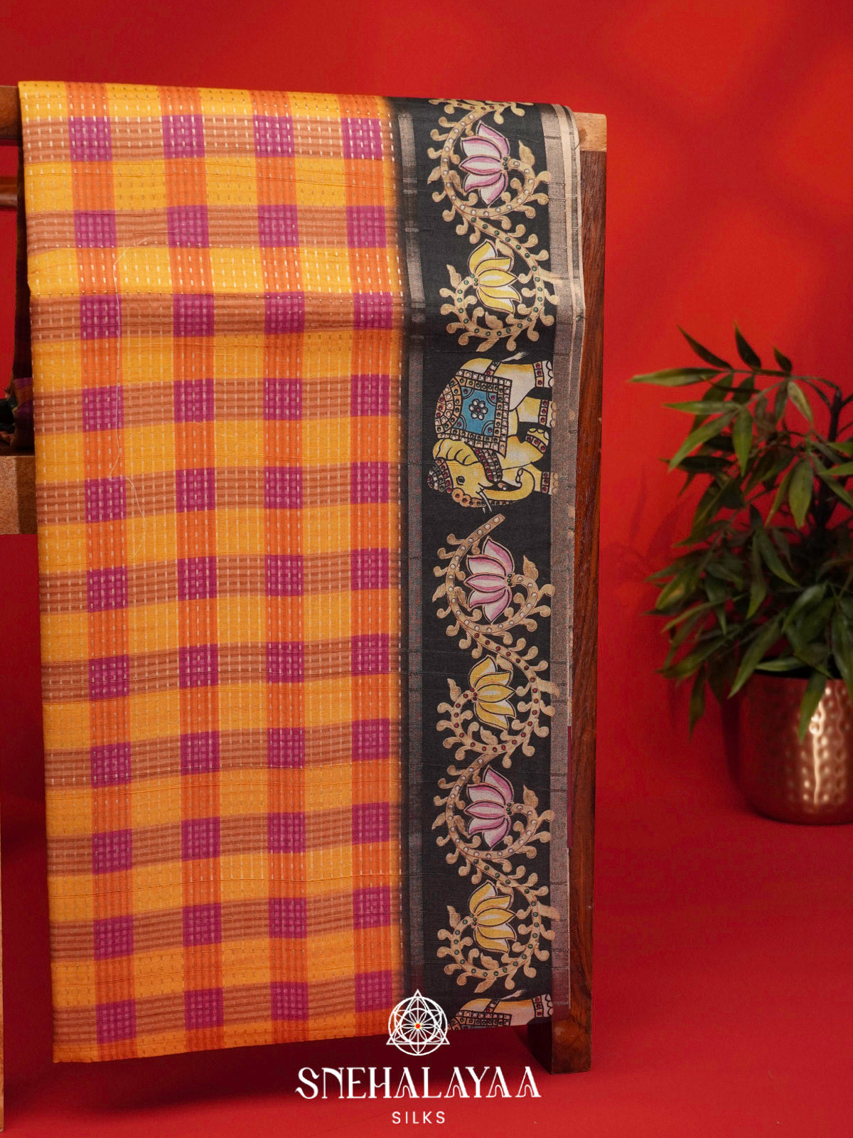 Multicolour Tussar Saree
