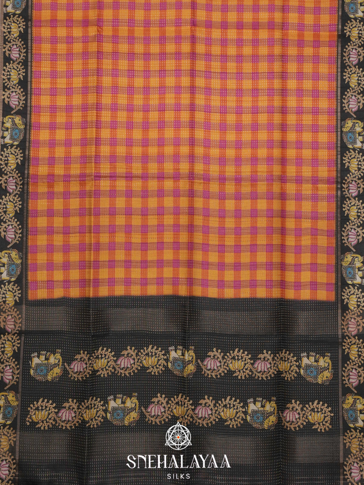 Multicolour Tussar Saree