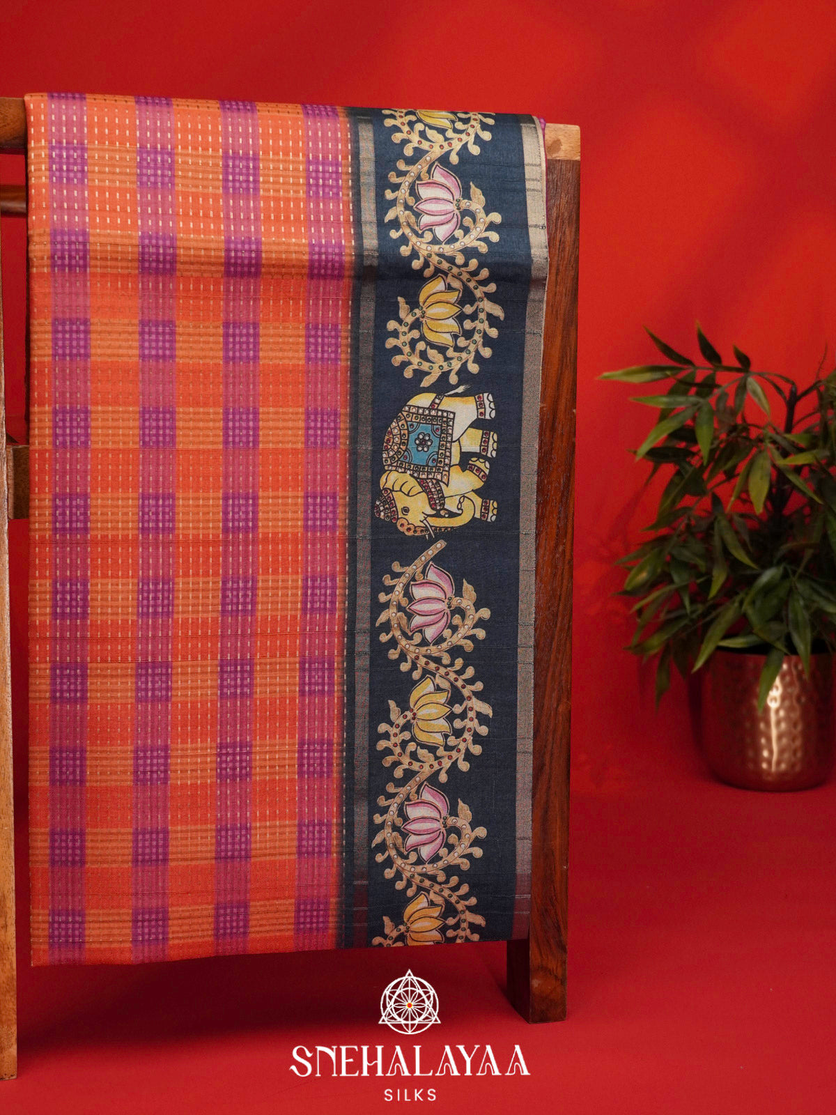 Multicolour Tussar Saree