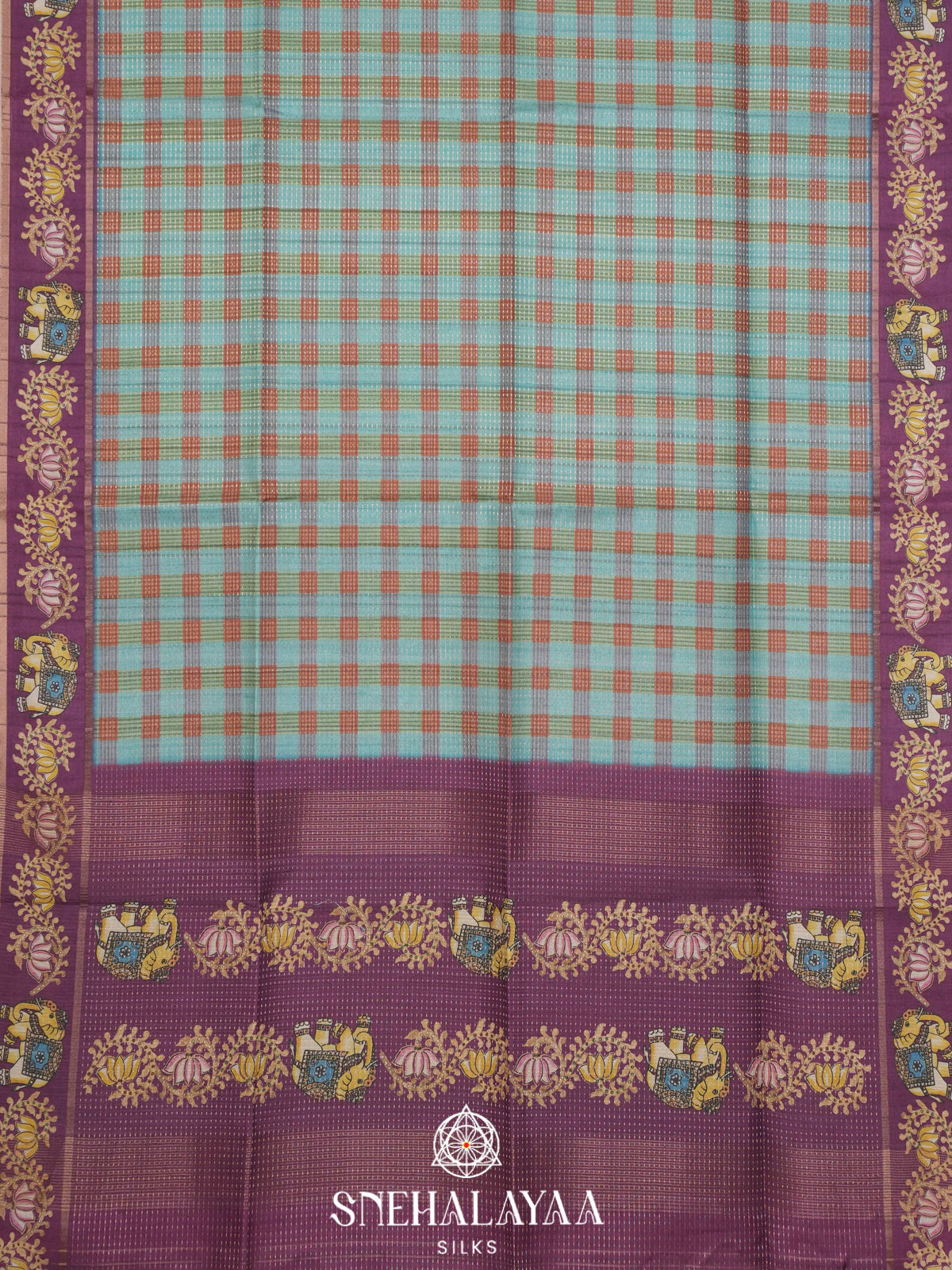 Multicolour Tussar Saree