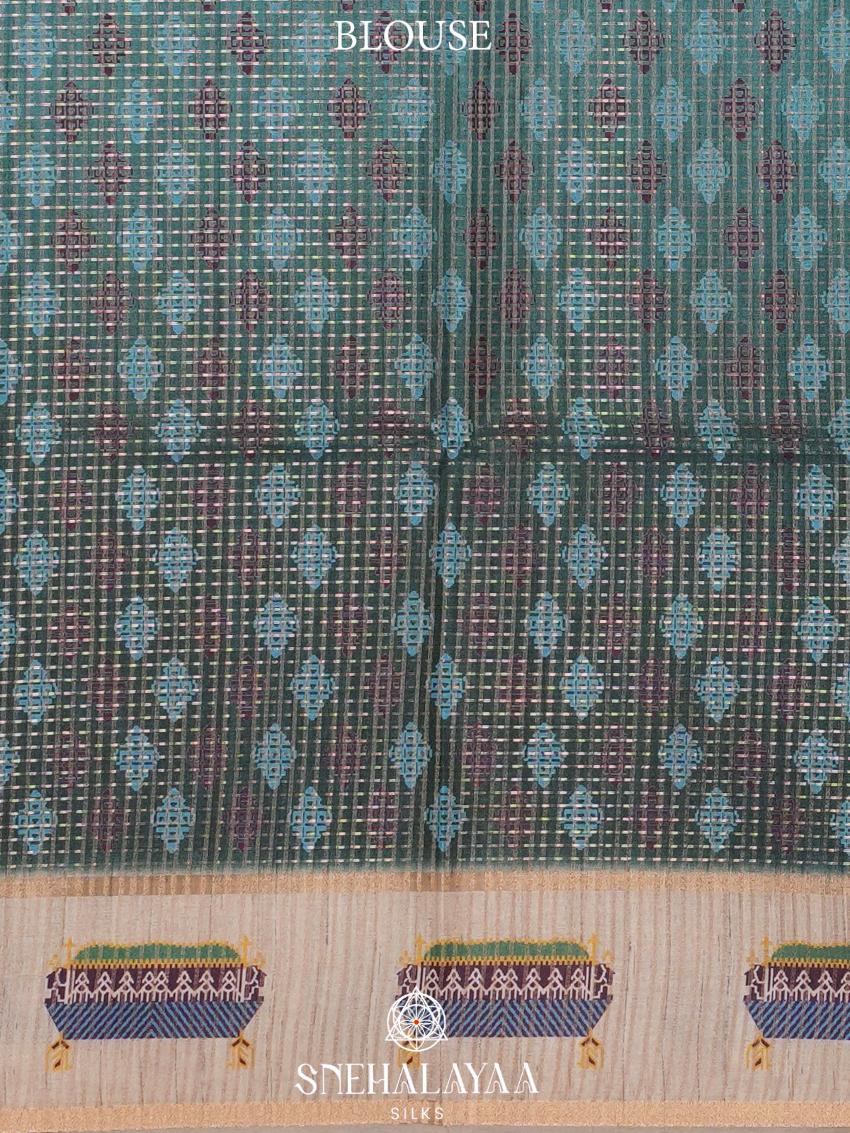 Green Tussar Saree
