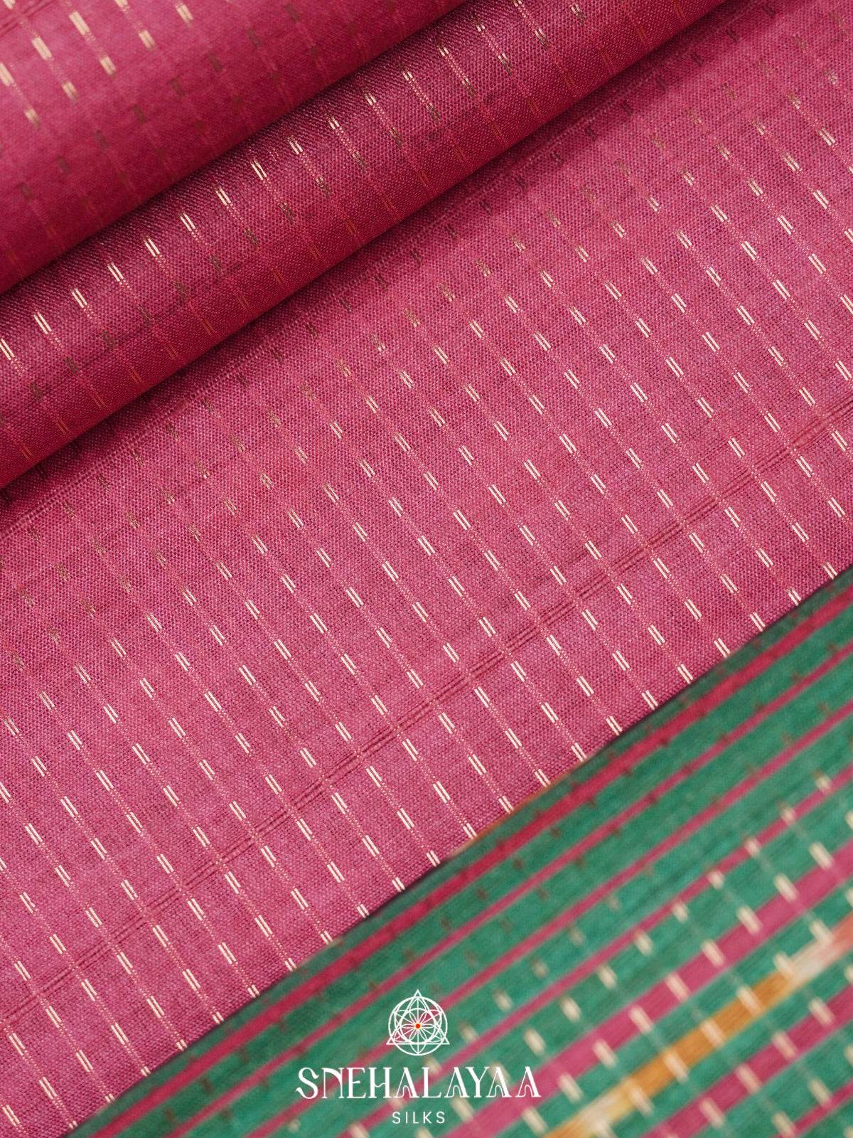 Pink Tussar Saree