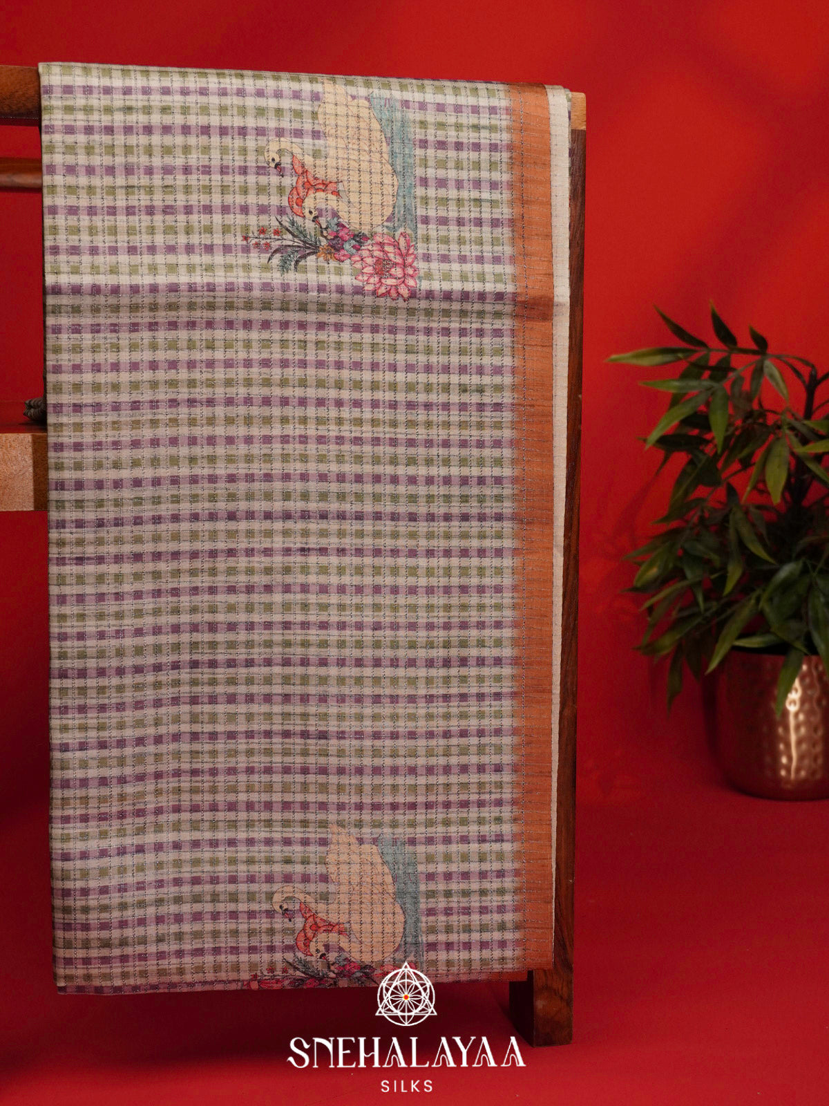 Multicolour Tussar Saree