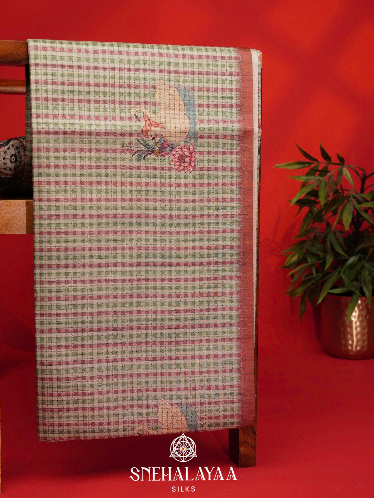 Multicolour Tussar Saree