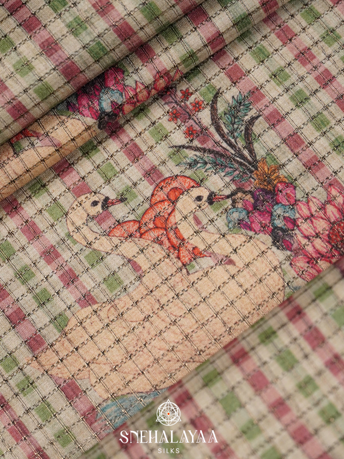 Multicolour Tussar Saree