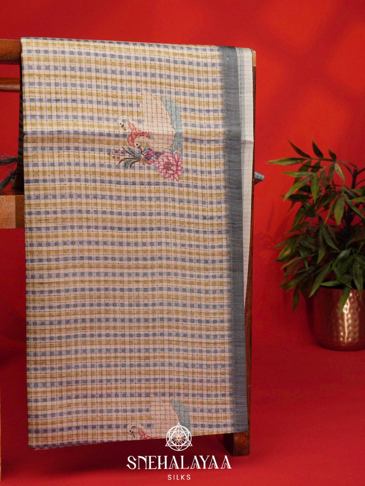 Multicolour Tussar Saree