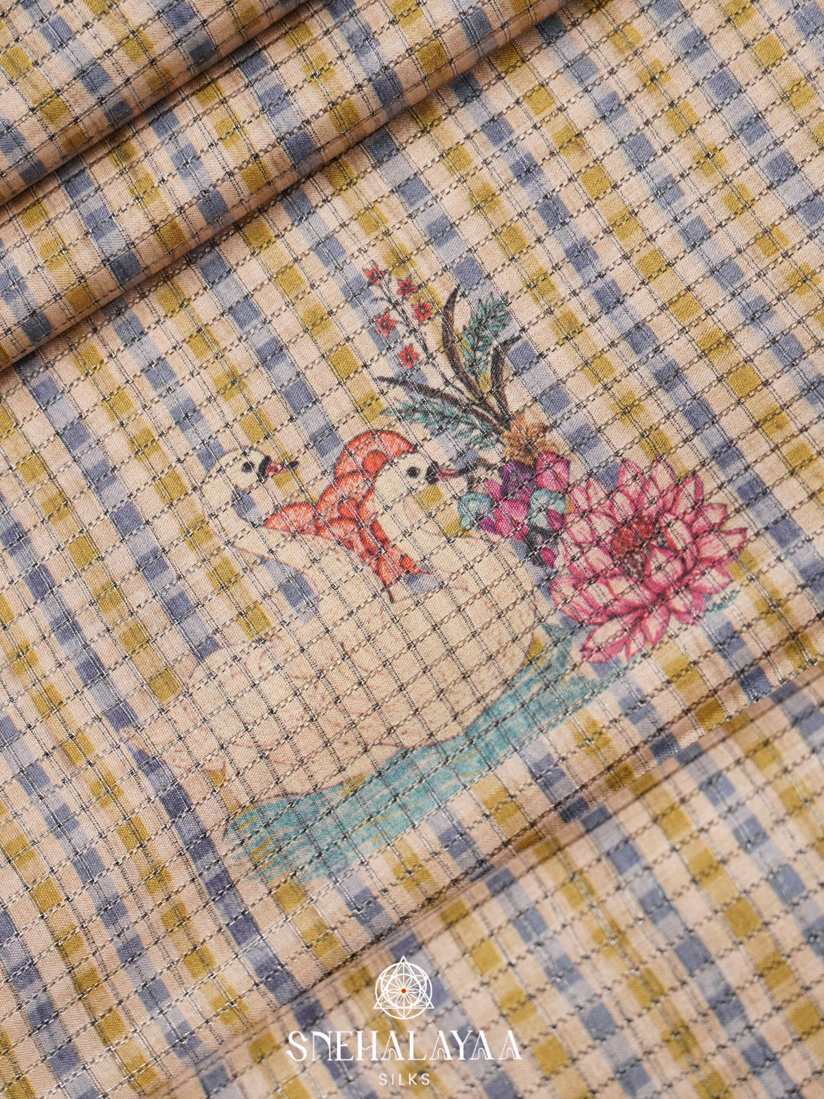 Multicolour Tussar Saree