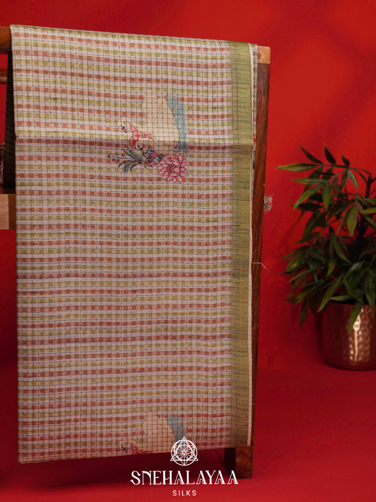 Multicolour Tussar Saree