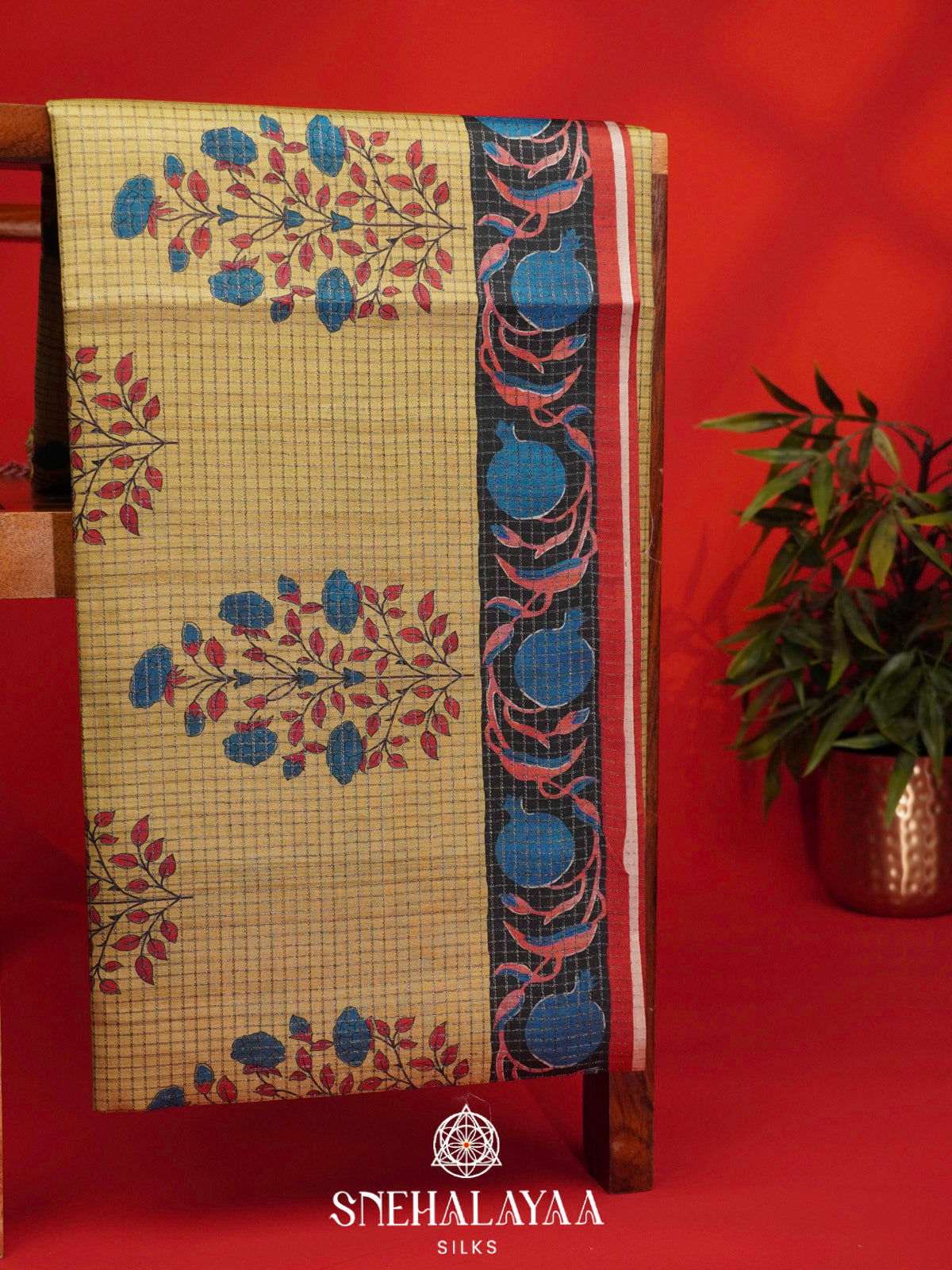 Green Tussar Saree