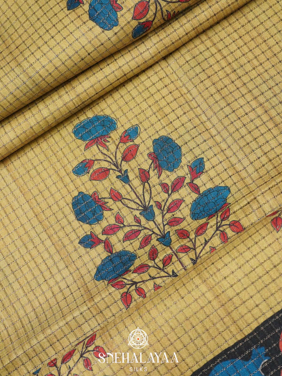 Green Tussar Saree