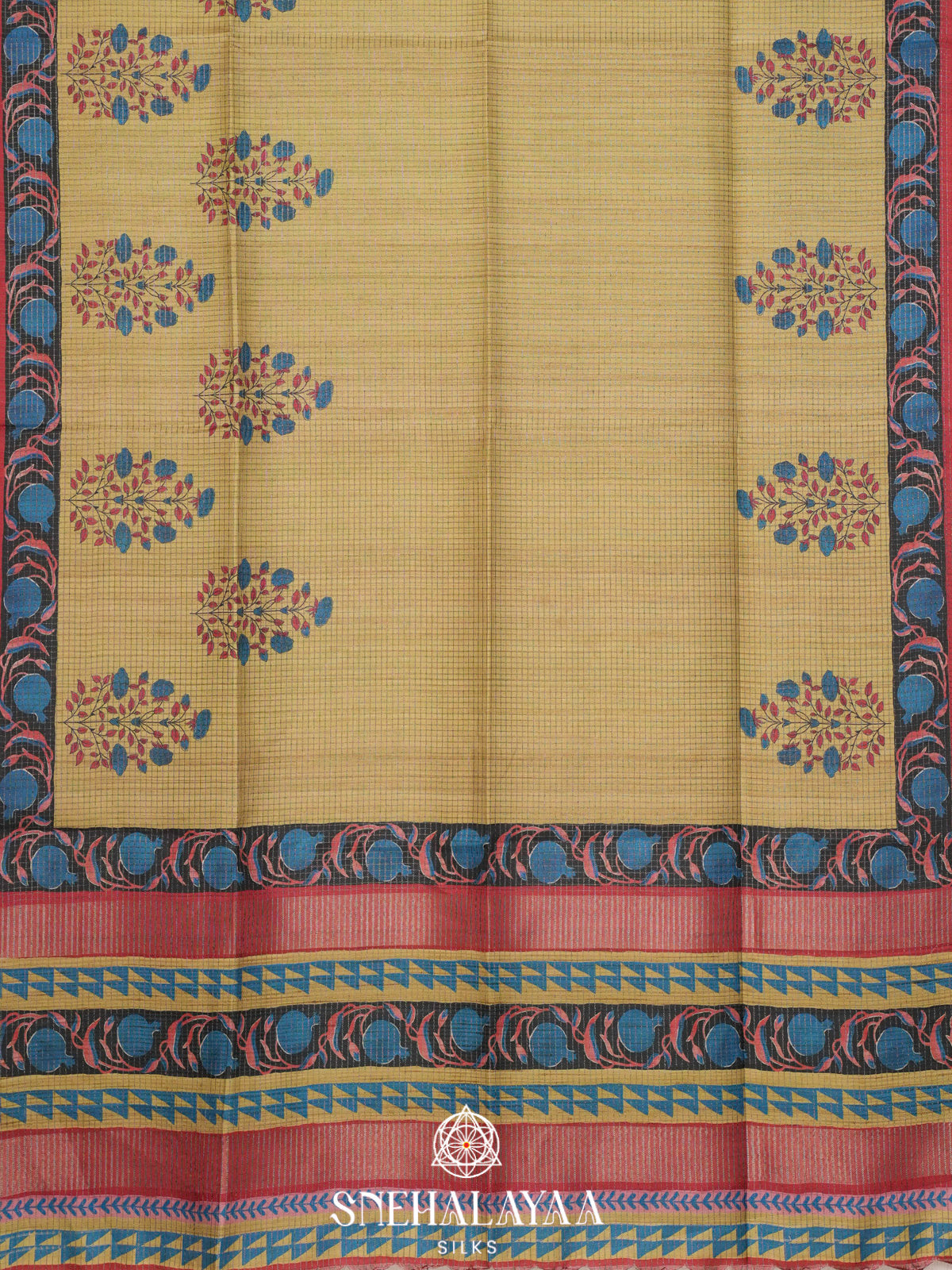 Green Tussar Saree