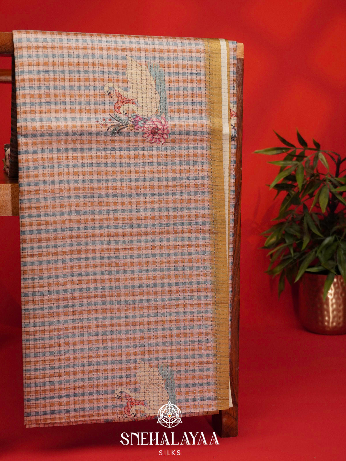 Multicolour Tussar Saree