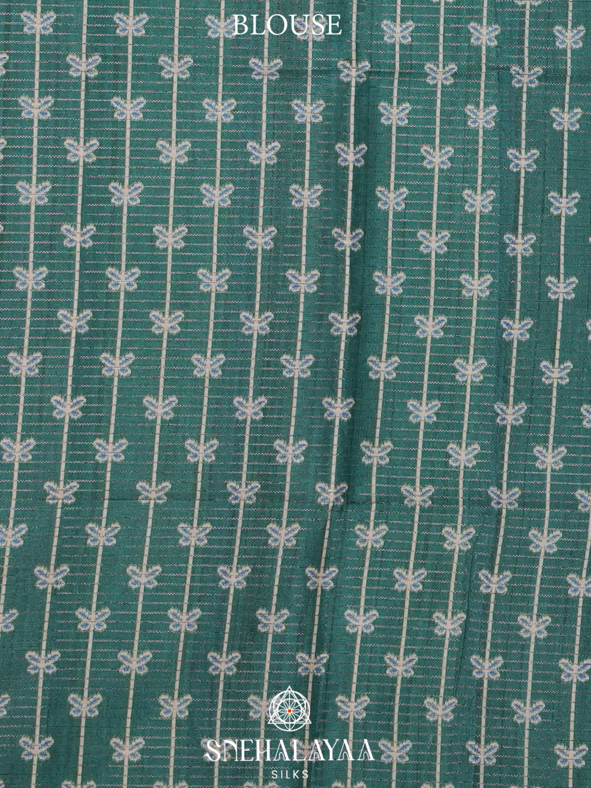 Teal Green Tussar Saree