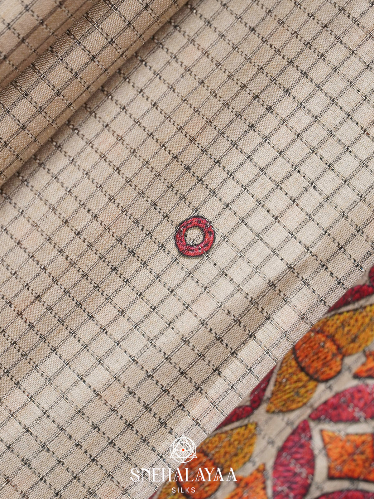 Off White Tussar Saree