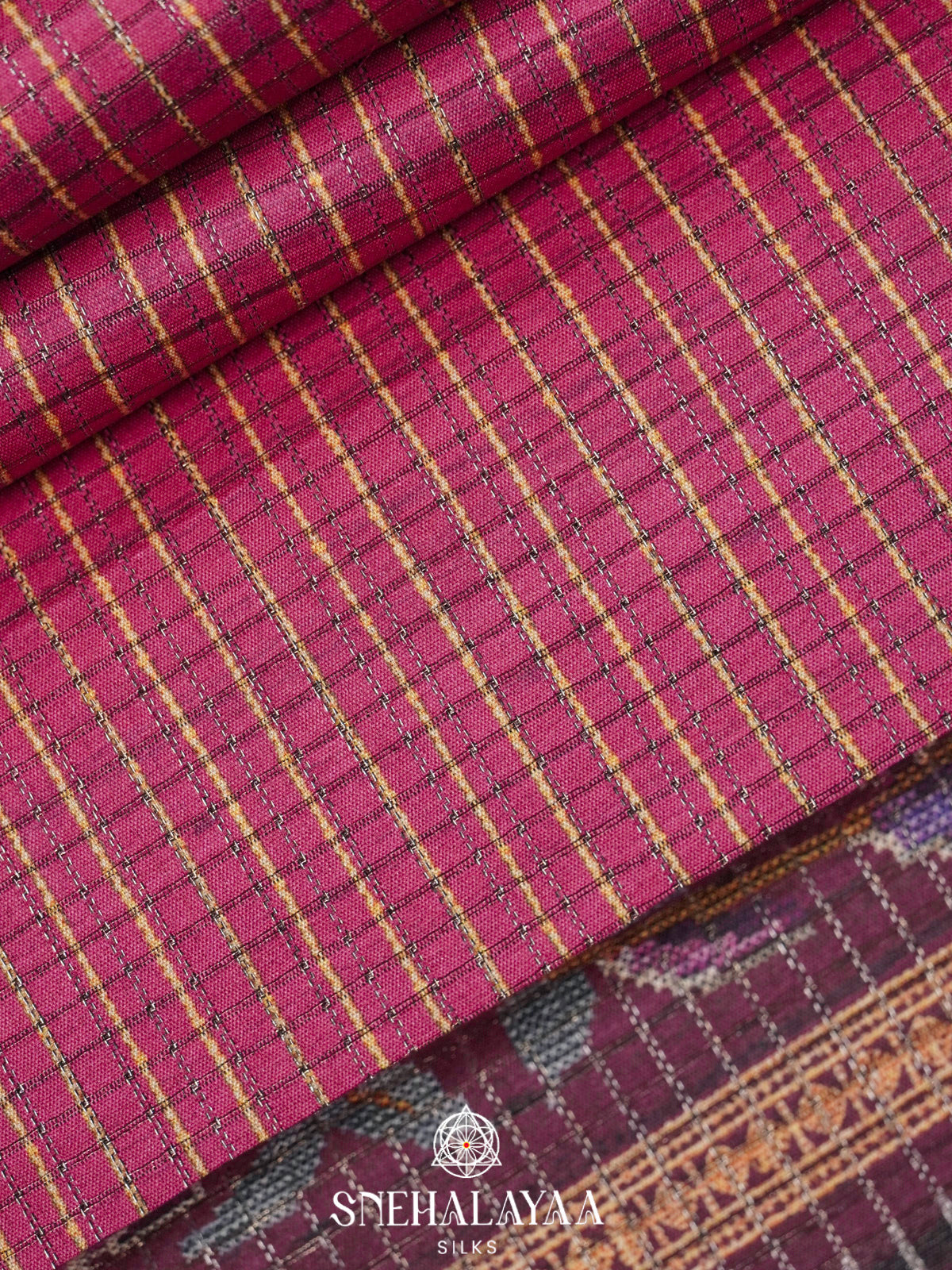Pink Tussar Saree