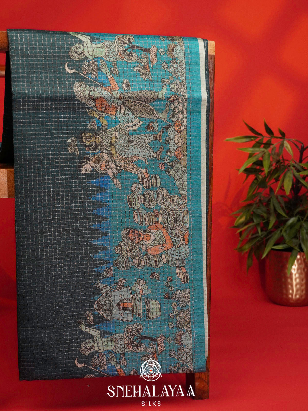 Green Tussar Saree