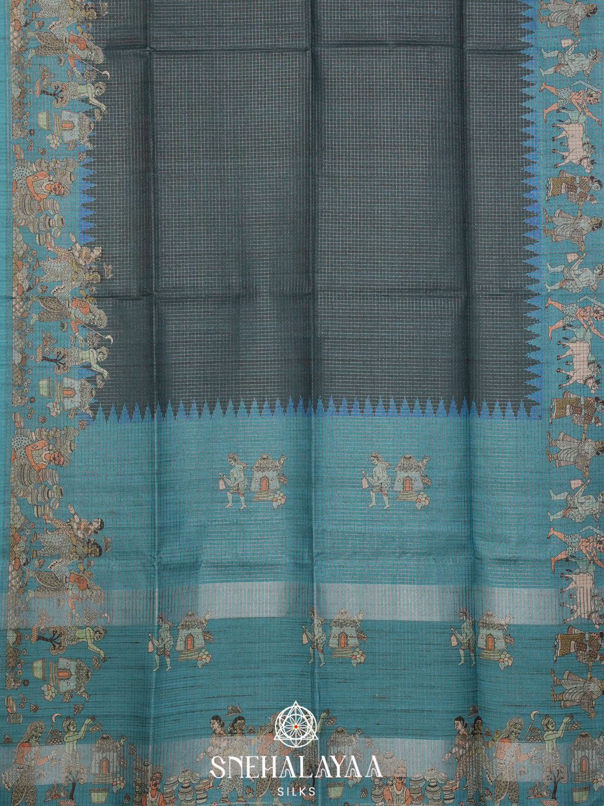 Green Tussar Saree