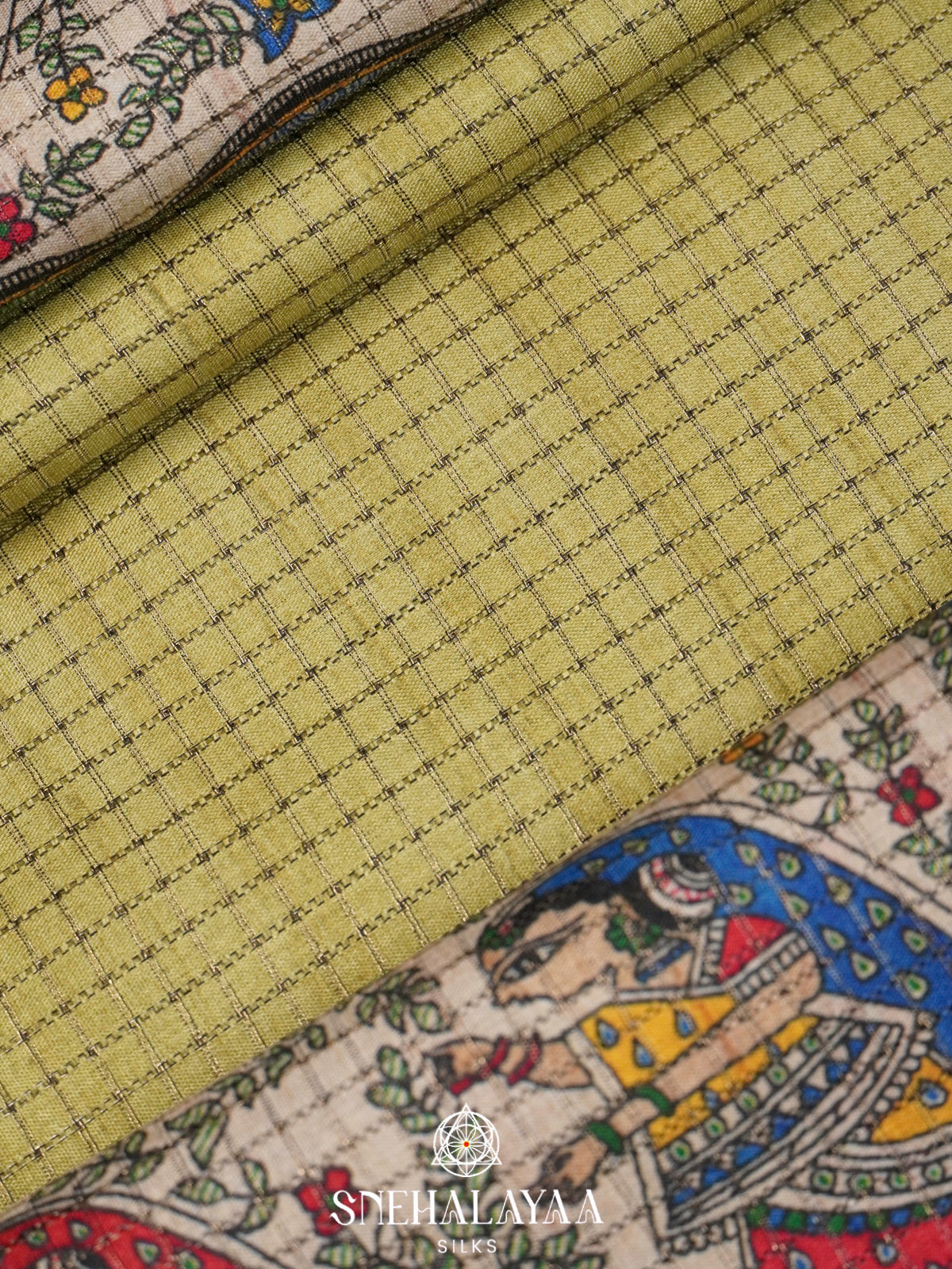 Green Tussar Saree