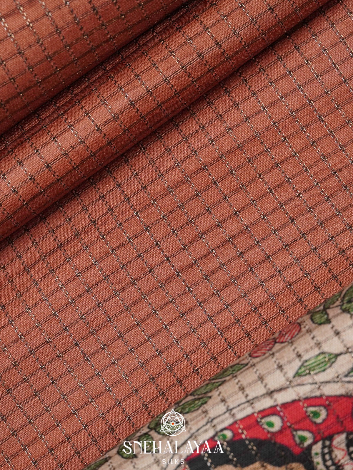 Brown Tussar Saree