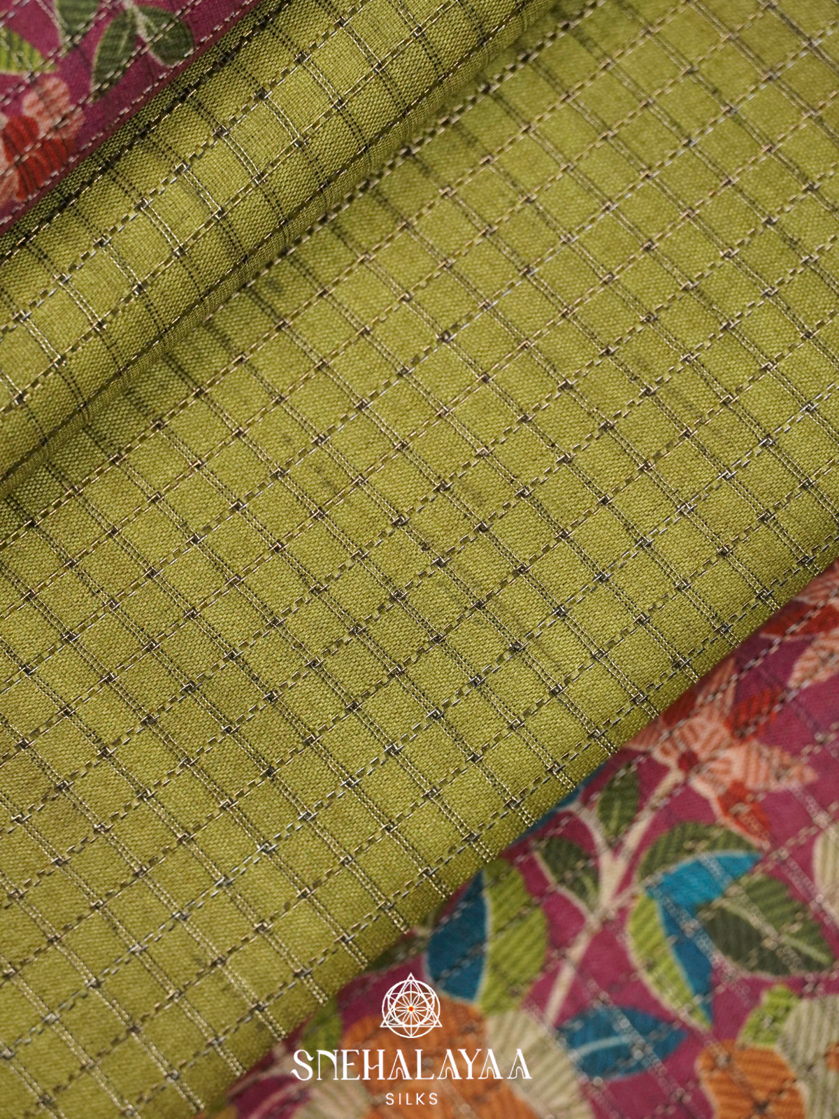Green Tussar Saree