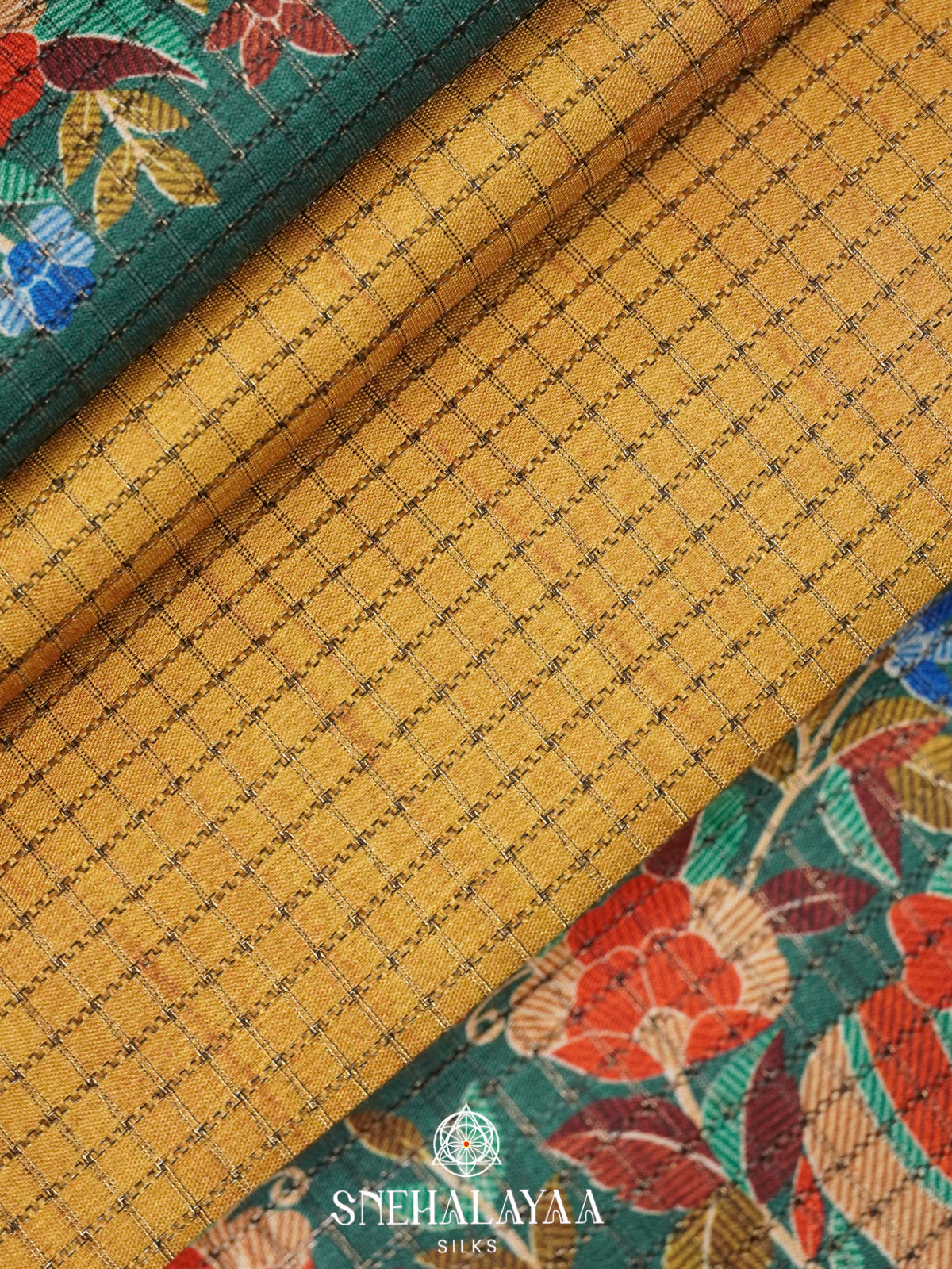 Yellow Tussar Saree