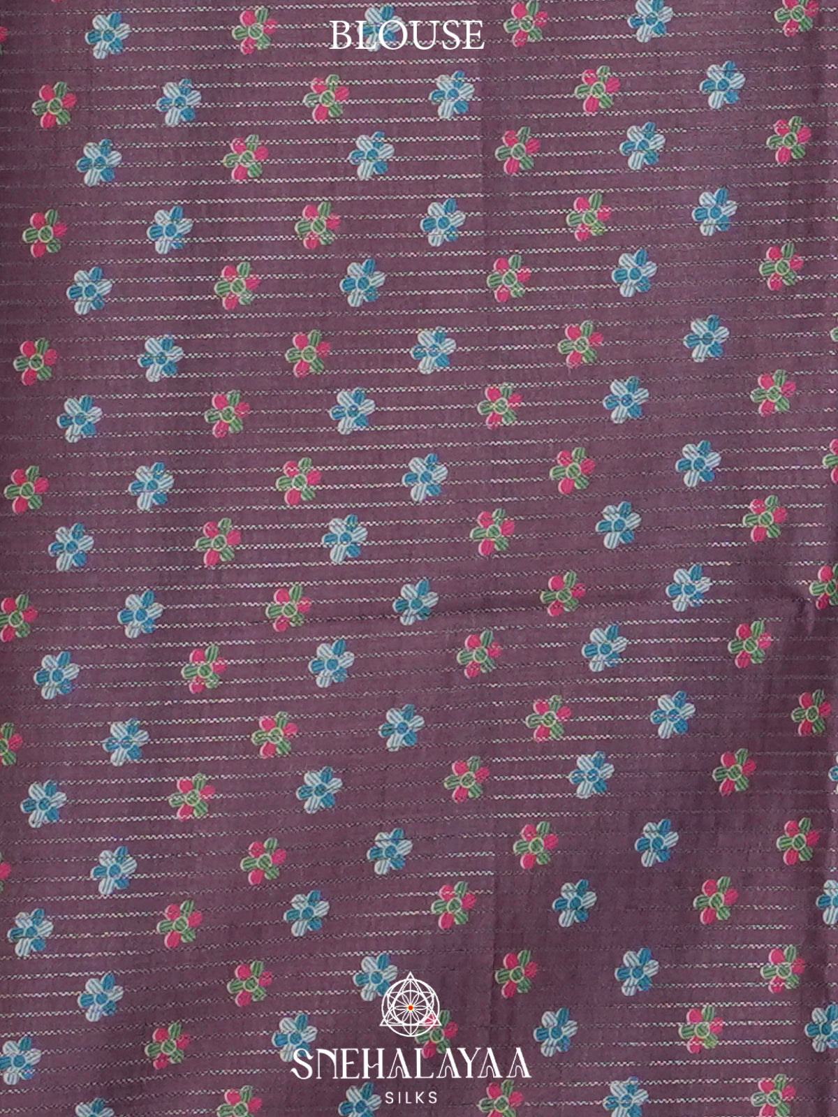 Blue Tussar Saree