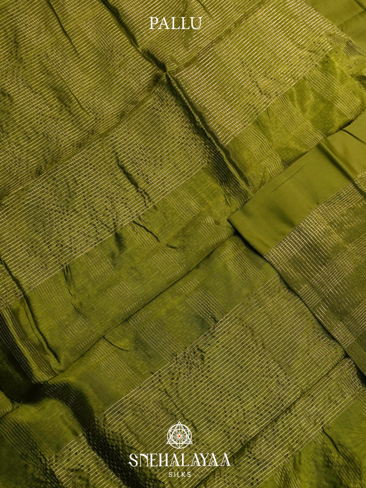 Lime Green  Kora Silk Saree