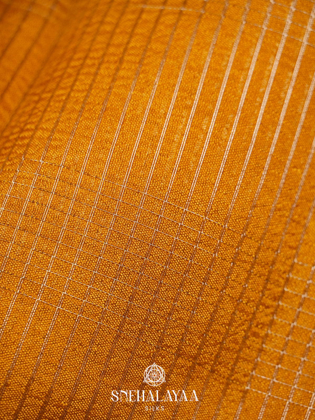 Mango Yellow  Kora Silk Saree