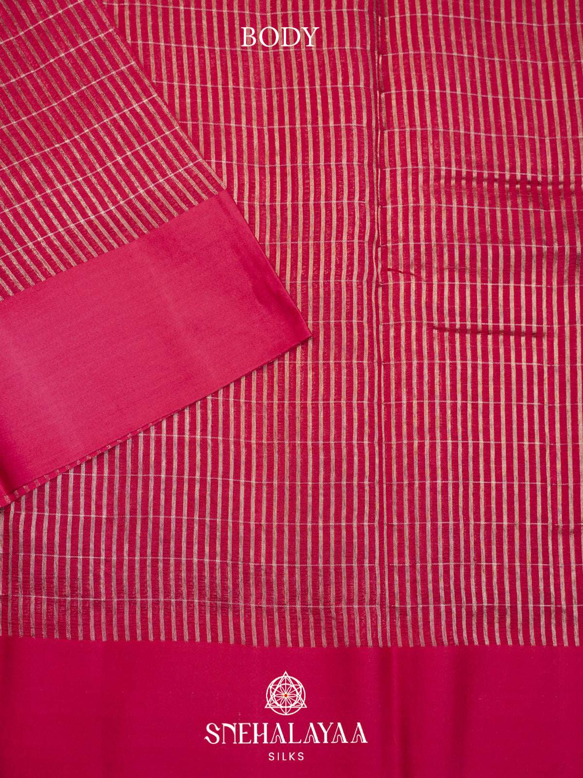 Pink  Kora Silk Saree