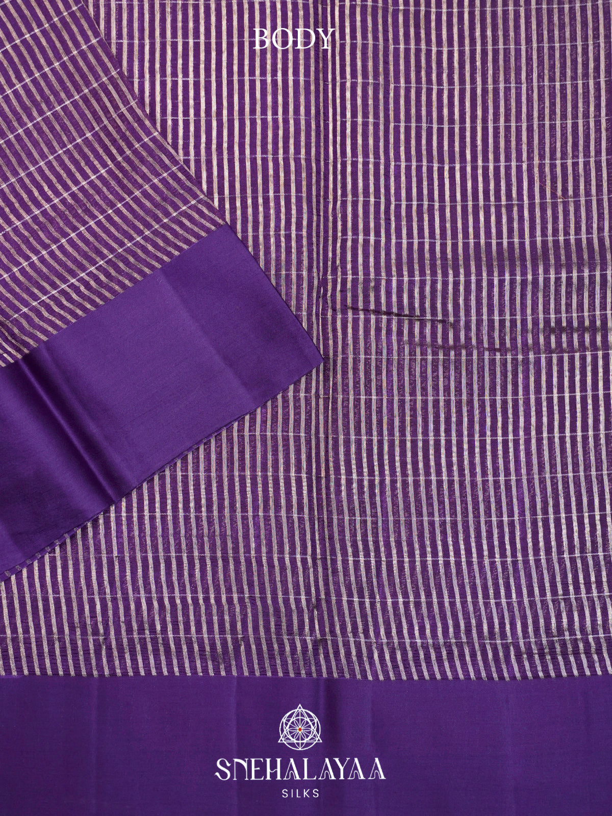 Purple  Kora Silk Saree