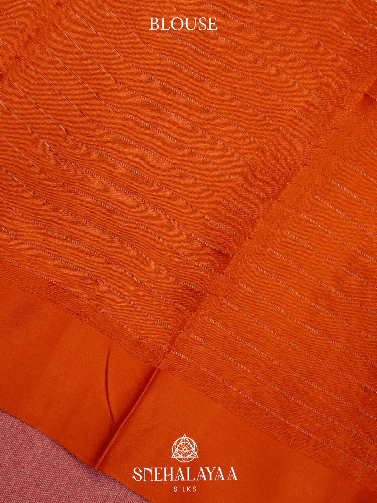 Orange  Kora Silk Saree